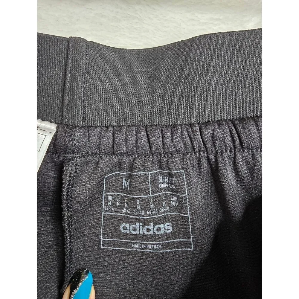 Adidas Tiro 23 Training Pants Mens M Black Slim Fit Soccer Athletic Zip Ankle